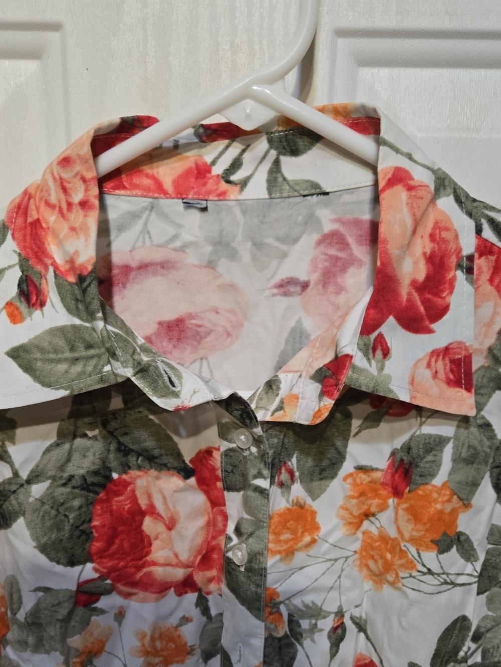 Womens Floral Print Blouse - Picture 3 of 5